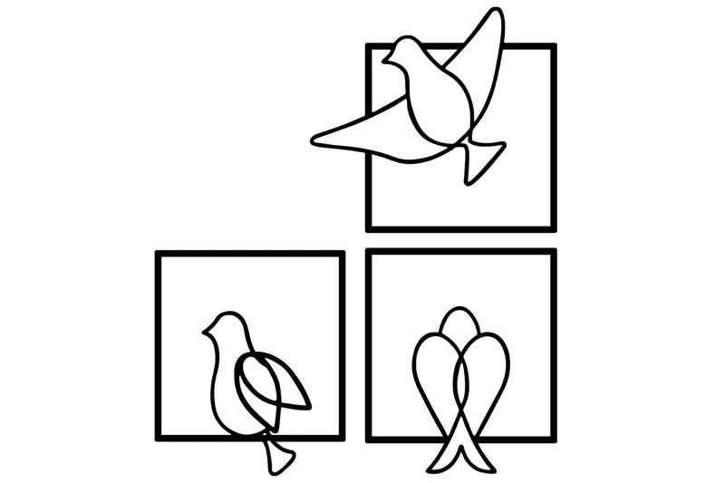 Bonita Väggdekor, Svart