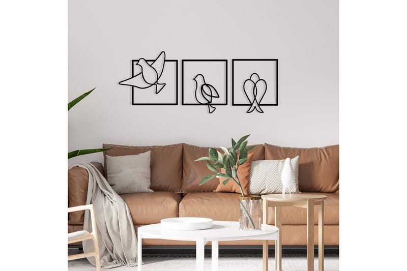 Bonita Väggdekor - Svart - Inredning - Väggdekor - Skylt - Plåtskyltar