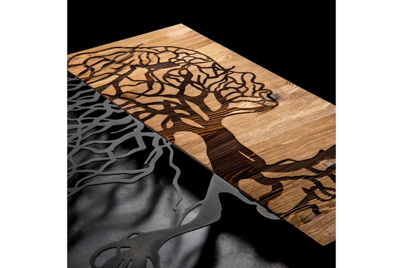 Breath Väggdekor - Svart/Valnöt - Inredning - Väggdekor - Skylt - Plåtskyltar