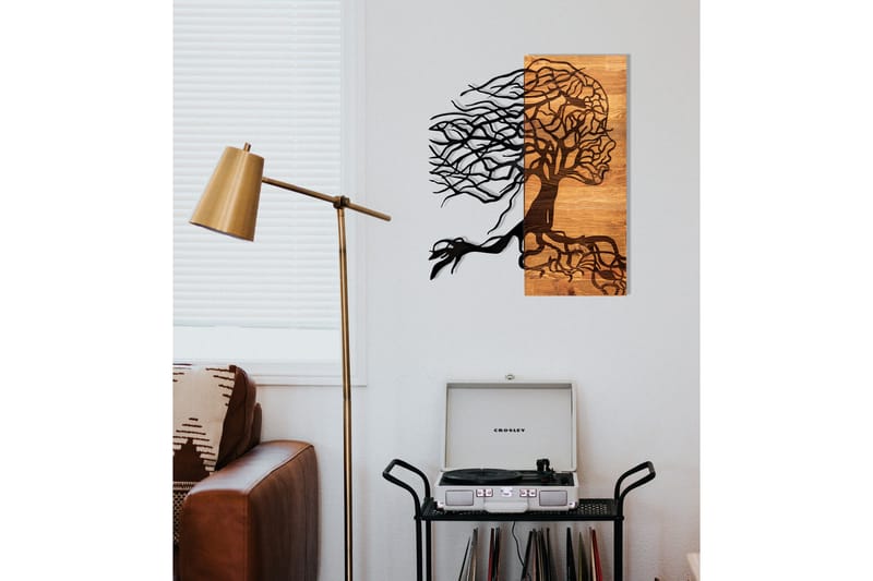 Breath Väggdekor - Svart/Valnöt - Inredning - Väggdekor - Skylt - Plåtskyltar