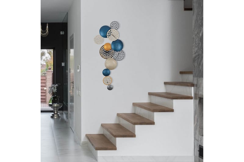 Bronte - Väggdekor - Blå/Champagne/Orange - Inredning - Väggdekor - Skylt - Plåtskyltar