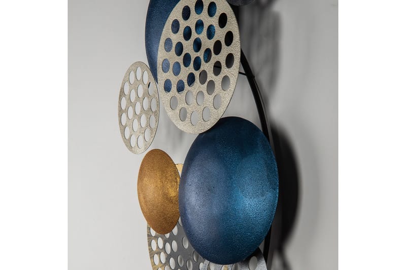 Bronte - Väggdekor - Blå/Champagne/Orange - Inredning - Väggdekor - Skylt - Plåtskyltar