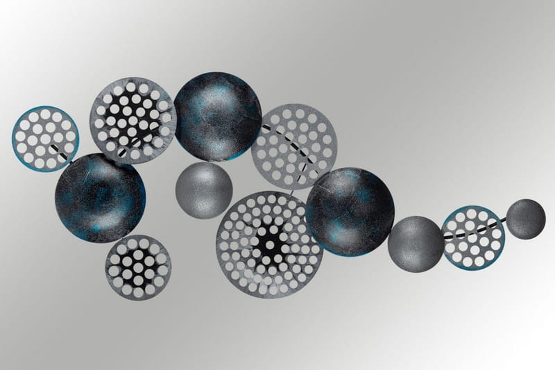 Bronte - Väggdekor - Grå/Turkos - Inredning - Väggdekor - Skylt - Plåtskyltar