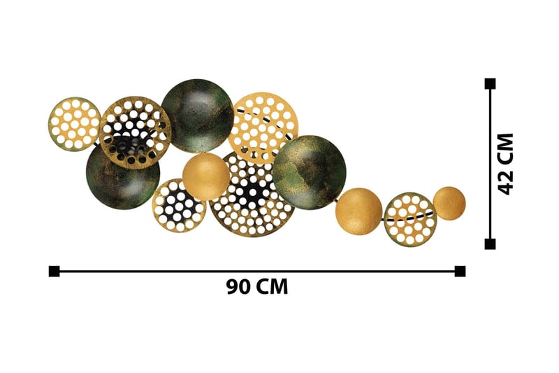 Bronte - Väggdekor - Grå/Turkos - Inredning - Väggdekor - Skylt - Plåtskyltar