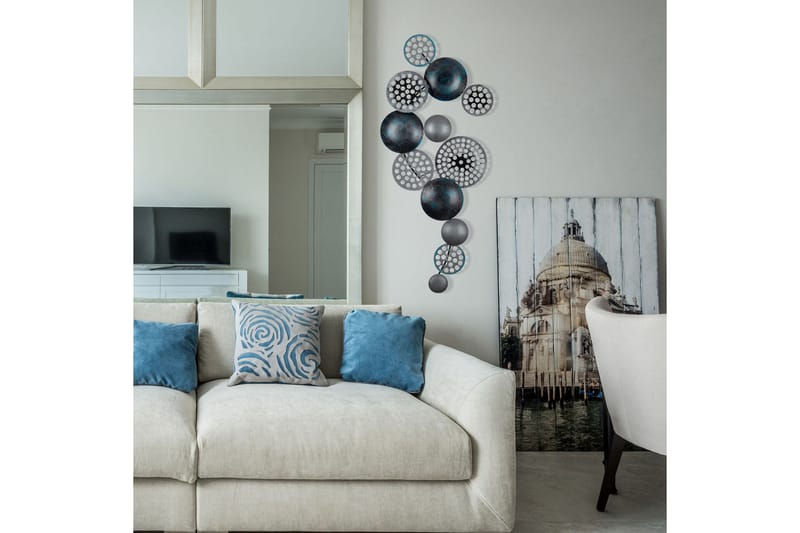 Bronte - Väggdekor - Grå/Turkos - Inredning - Väggdekor - Skylt - Plåtskyltar