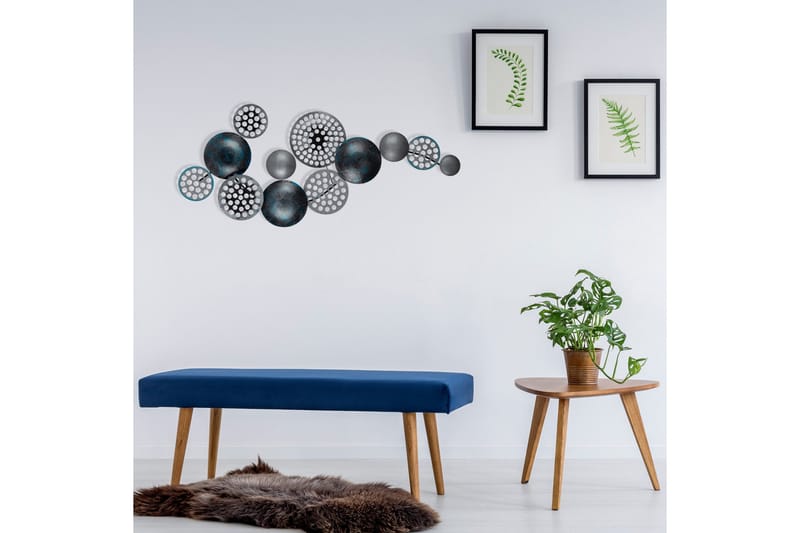 Bronte - Väggdekor - Grå/Turkos - Inredning - Väggdekor - Skylt - Plåtskyltar