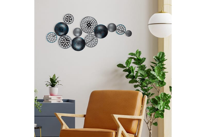 Bronte - Väggdekor - Grå/Turkos - Inredning - Väggdekor - Skylt - Plåtskyltar