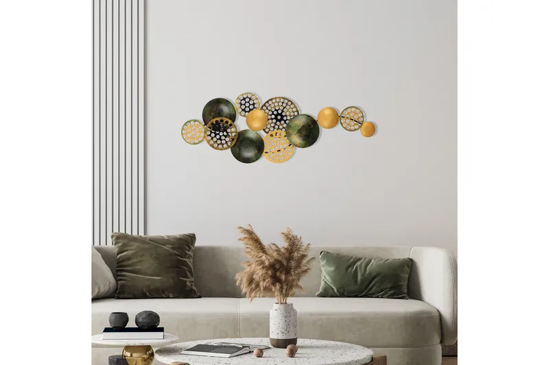 Bronte - Väggdekor - Orange/Grön - Inredning - Väggdekor - Skylt - Plåtskyltar