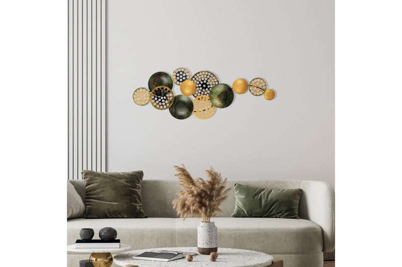 Bronte - Väggdekor - Orange/Grön - Inredning - Väggdekor - Skylt - Plåtskyltar