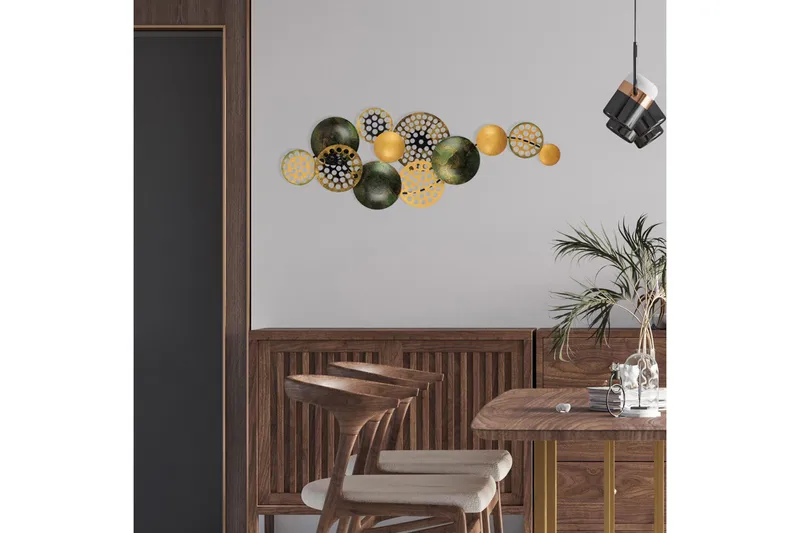 Bronte - Väggdekor - Orange/Grön - Inredning - Väggdekor - Skylt - Plåtskyltar