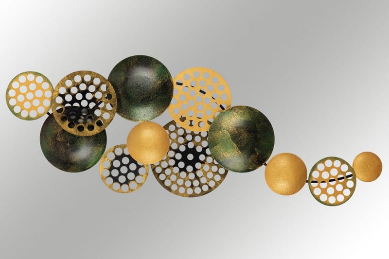 Bronte - Väggdekor - Orange/Grön - Inredning - Väggdekor - Skylt - Plåtskyltar