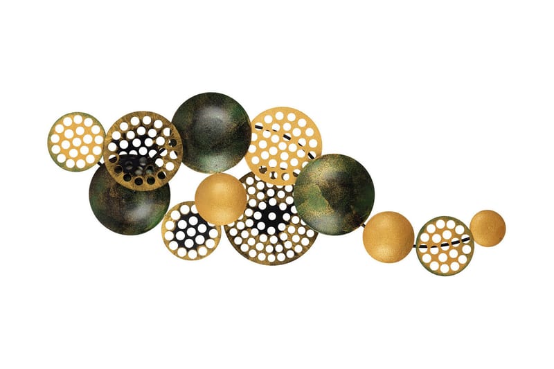 Bronte - Väggdekor, Orange/Grön