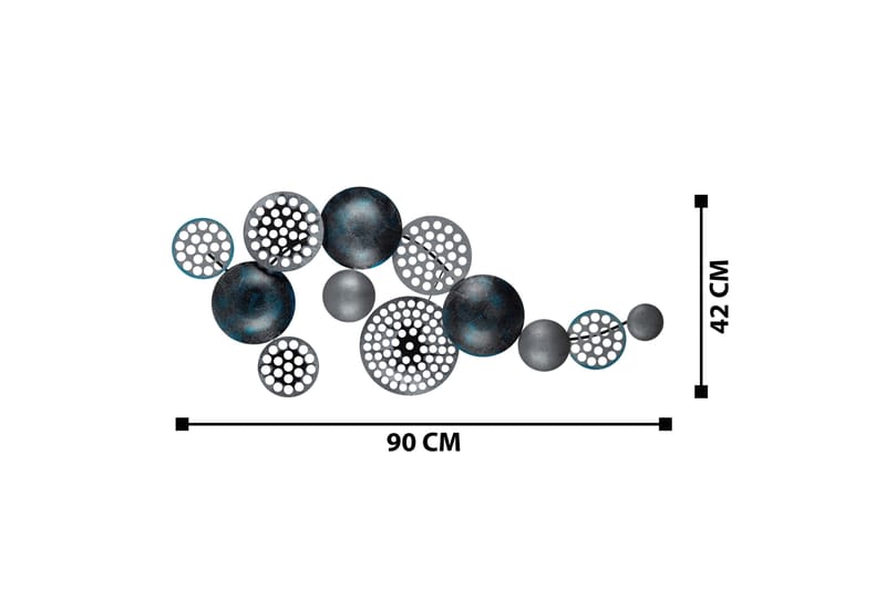 Bronte - Väggdekor - Orange/Grön - Inredning - Väggdekor - Skylt - Plåtskyltar