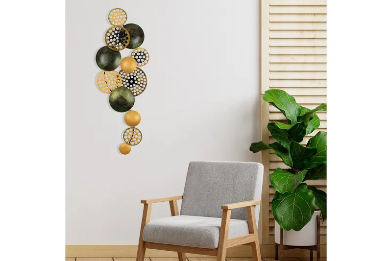 Bronte - Väggdekor - Orange/Grön - Inredning - Väggdekor - Skylt - Plåtskyltar