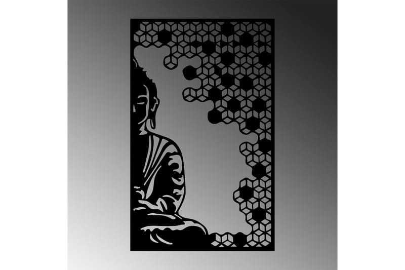 Buddha And Peace Väggdekor - Svart - Inredning - Väggdekor - Skylt - Plåtskyltar