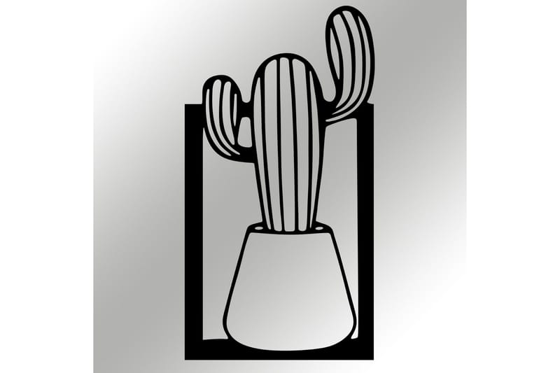 Cactus Väggdekor - Svart - Inredning - Väggdekor - Skylt - Plåtskyltar