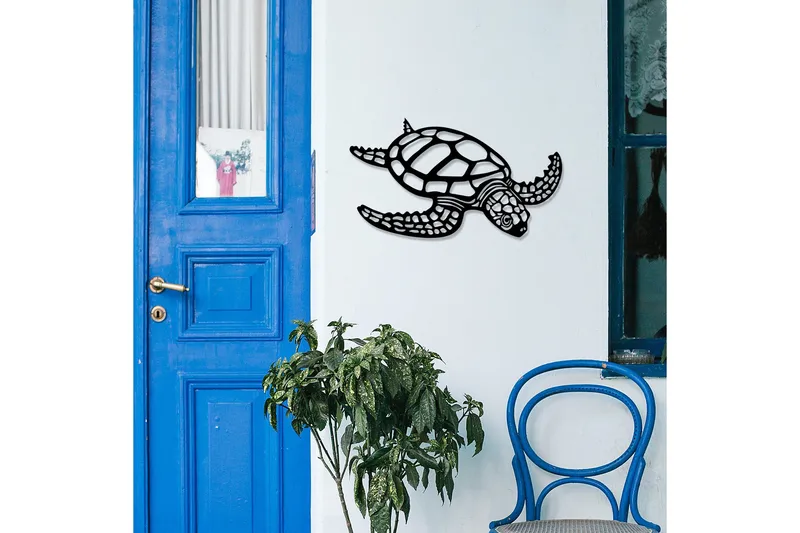 Caretta Caretta Väggdekor - Svart - Inredning - Väggdekor - Skylt - Plåtskyltar