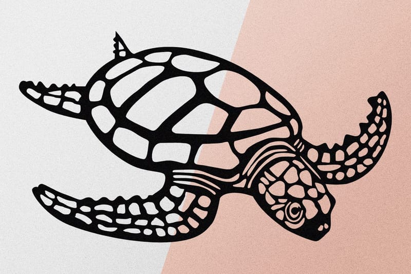 Caretta Caretta Väggdekor - Svart - Inredning - Väggdekor - Skylt - Plåtskyltar