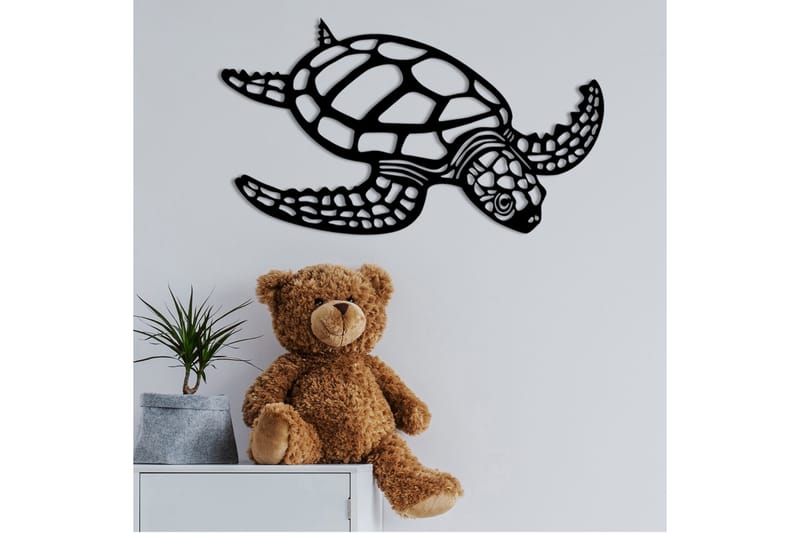 Caretta Caretta Väggdekor - Svart - Inredning - Väggdekor - Skylt - Plåtskyltar