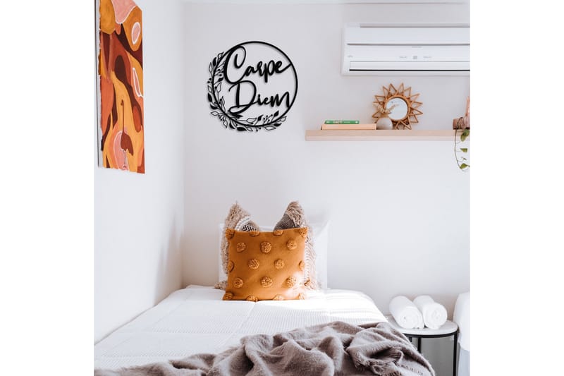 Carpe Diem Väggdekor - Svart - Inredning - Väggdekor - Skylt - Plåtskyltar