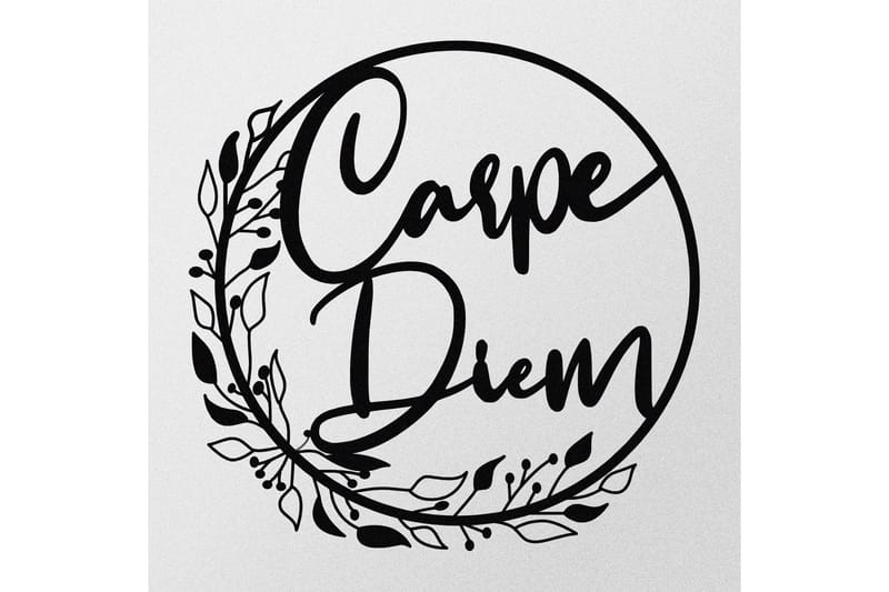 Carpe Diem Väggdekor - Svart - Inredning - Väggdekor - Skylt - Plåtskyltar