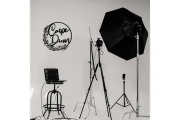 Carpe Diem Väggdekor - Svart - Inredning - Väggdekor - Skylt - Plåtskyltar