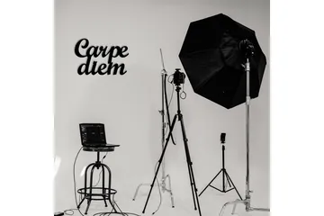Carpediem 1 Väggdekor - Svart - Inredning - Väggdekor - Skylt - Plåtskyltar
