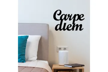 Carpediem 1 Väggdekor - Svart - Inredning - Väggdekor - Skylt - Plåtskyltar