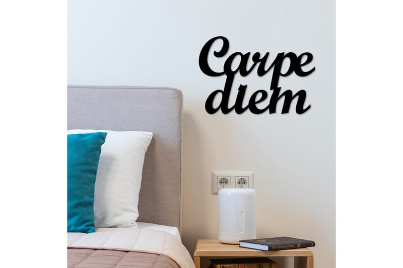 Carpediem 1 Väggdekor - Svart - Inredning - Väggdekor - Skylt - Plåtskyltar