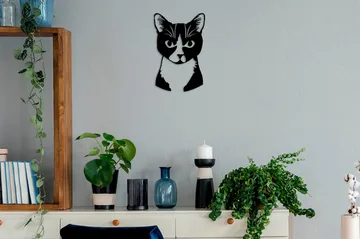 Cat 10 Väggdekor - Svart - Inredning - Väggdekor - Skylt - Plåtskyltar
