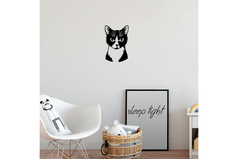 Cat 10 Väggdekor - Svart - Inredning - Väggdekor - Skylt - Plåtskyltar