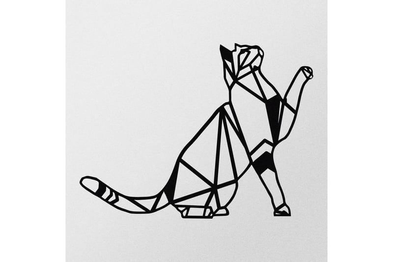 Cat Metal Decor Väggdekor - Svart - Inredning - Väggdekor - Skylt - Plåtskyltar