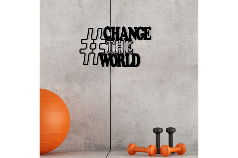 Change Väggdekor - Svart - Inredning - Väggdekor - Skylt - Plåtskyltar