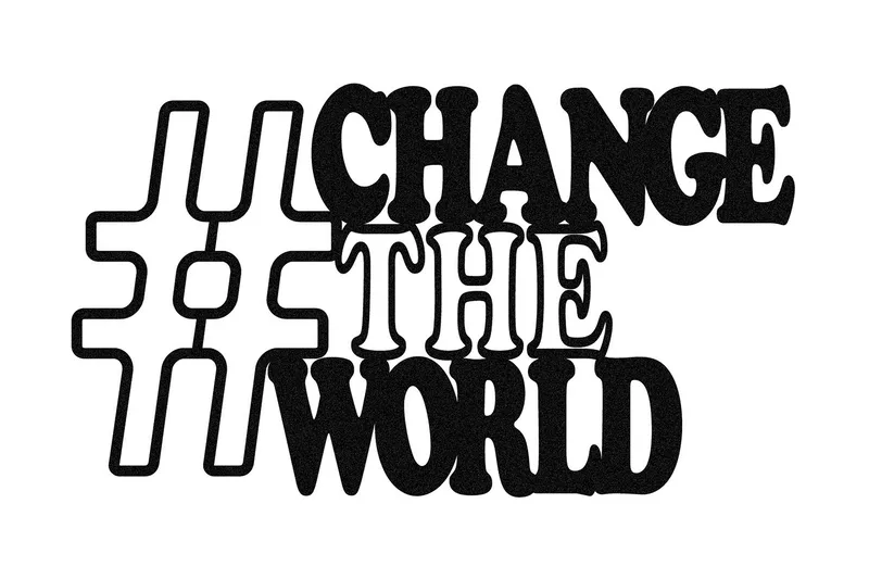 Change Väggdekor, Svart