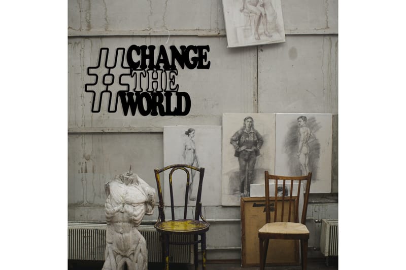 Change Väggdekor - Svart - Inredning - Väggdekor - Skylt - Plåtskyltar