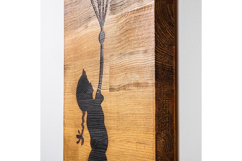 Child And Balloons Väggdekor - Svart - Inredning - Väggdekor - Skylt - Plåtskyltar