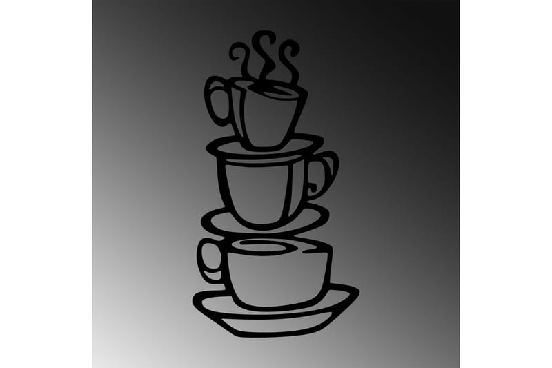 Coffee Väggdekor - Svart - Inredning - Väggdekor - Skylt - Plåtskyltar