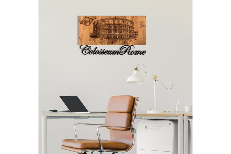 Colosseum Väggdekor - Svart/Valnöt - Inredning - Väggdekor - Skylt - Plåtskyltar