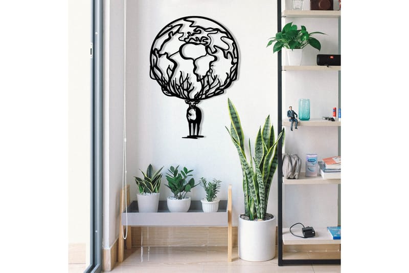 Confused Väggdekor - Svart - Inredning - Väggdekor - Skylt - Plåtskyltar