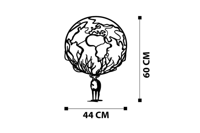 Confused Väggdekor - Svart - Inredning - Väggdekor - Skylt - Plåtskyltar