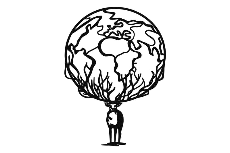 Confused Väggdekor, Svart