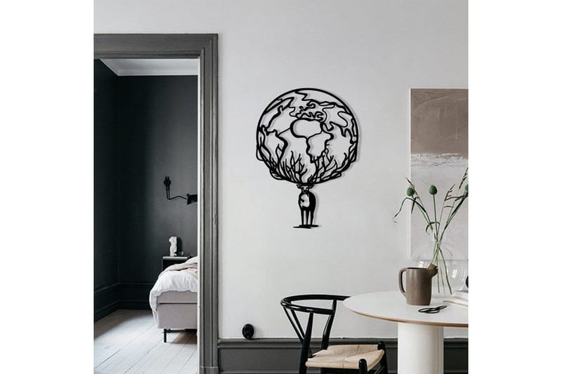 Confused Väggdekor - Svart - Inredning - Väggdekor - Skylt - Plåtskyltar