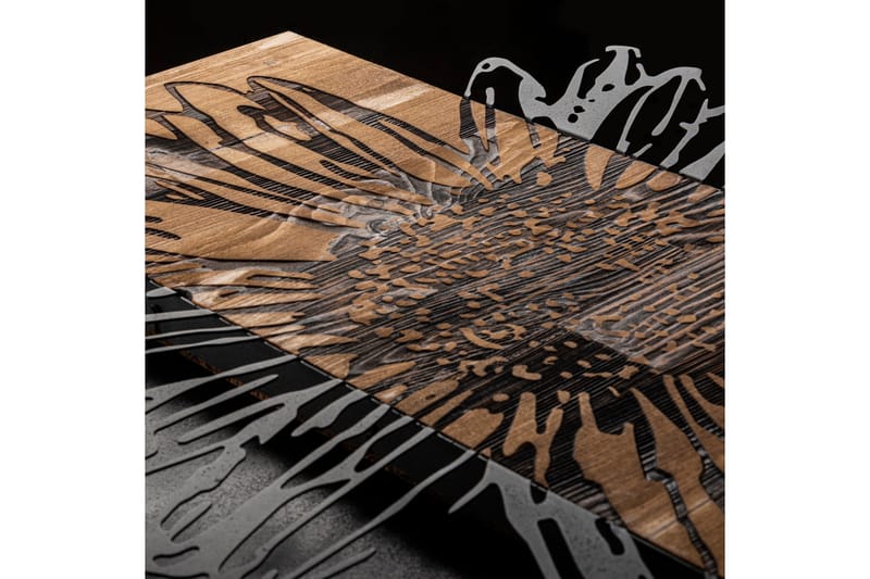 Daisy Väggdekor - Svart/Valnöt - Inredning - Väggdekor - Skylt - Plåtskyltar