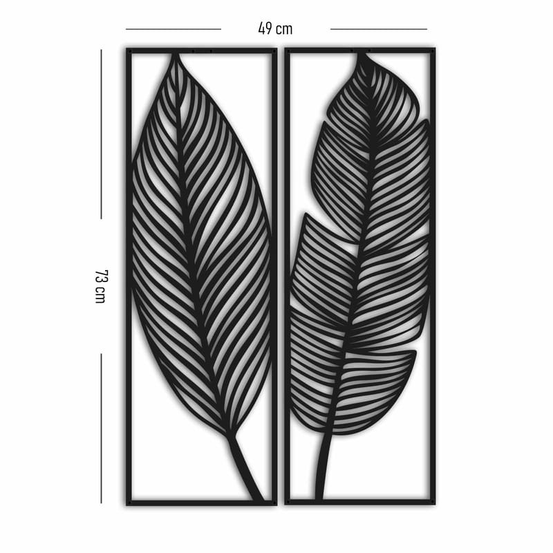 Decorative Metal Wall Accessory 24x73 - Inredning - Väggdekor - Skylt - Plåtskyltar
