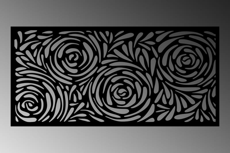 Decorative Panel 2 - Väggdekor - Svart - Inredning - Väggdekor - Skylt - Plåtskyltar