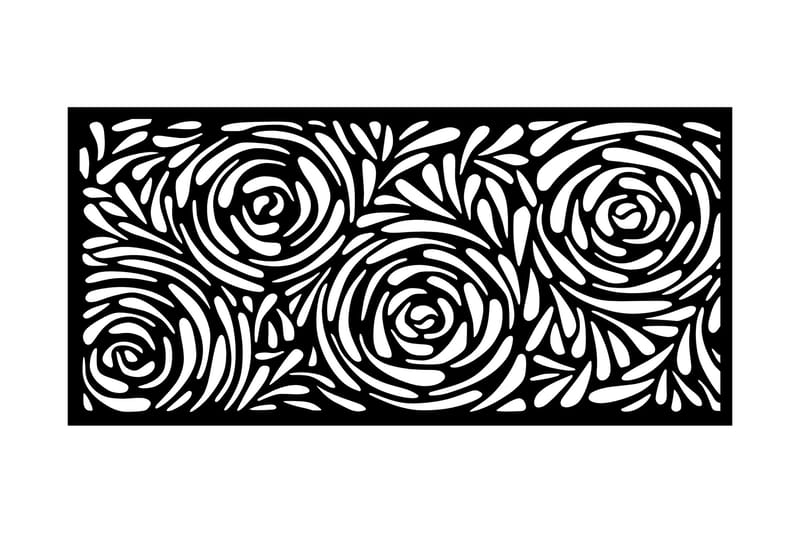 Decorative Panel 2 - Väggdekor - Svart - Inredning - Väggdekor - Skylt - Plåtskyltar