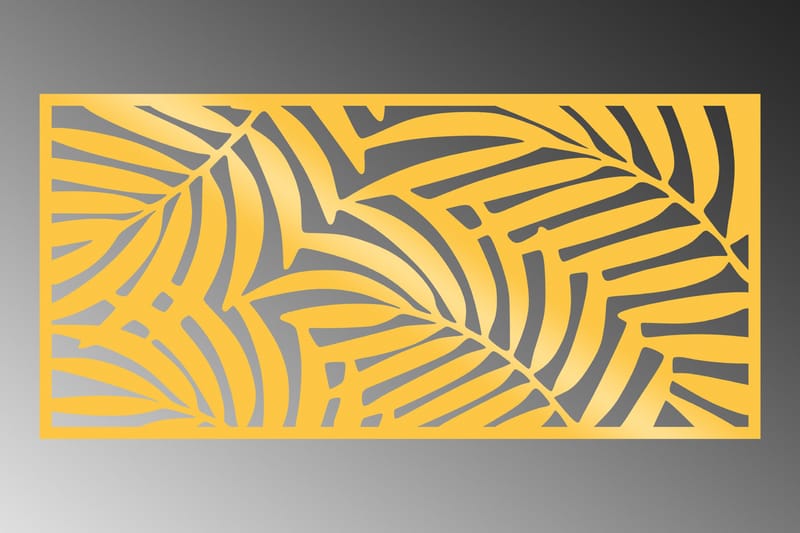 Decorative Panel 4 - Väggdekor - Guld - Inredning - Väggdekor - Skylt - Plåtskyltar