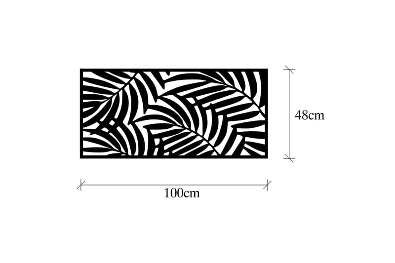 Decorative Panel 4 - Väggdekor - Svart - Inredning - Väggdekor - Skylt - Plåtskyltar