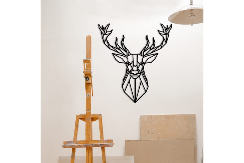 Deer 2 Väggdekor - Svart - Inredning - Väggdekor - Skylt - Plåtskyltar