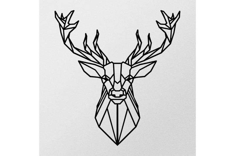 Deer 2 Väggdekor - Svart - Inredning - Väggdekor - Skylt - Plåtskyltar